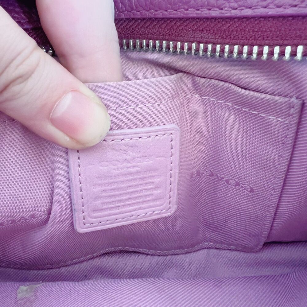 Coach Noa Pop Up Crossbody Bag Berry Maroon Messenger Bag Purse Wallet - Picture 10 of 13